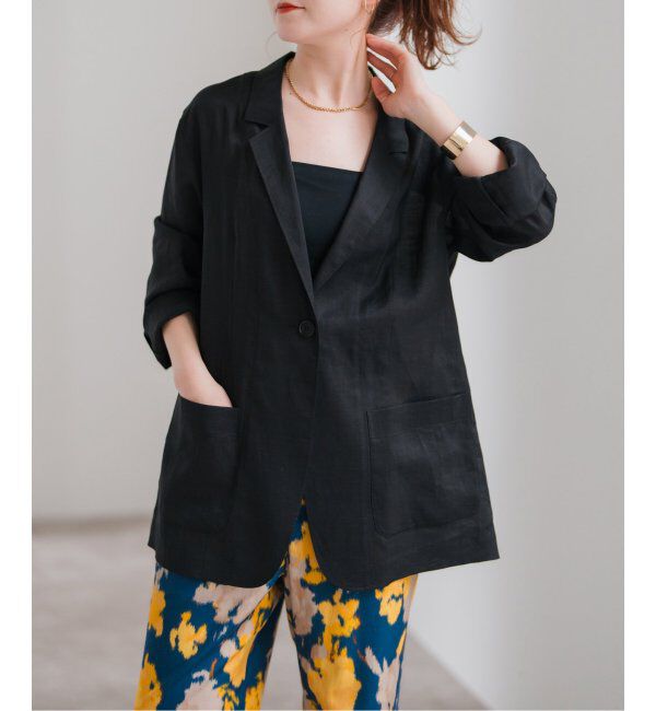 Spick and Span「ラミーミックスシアージャケット」|テーラードジャケット|