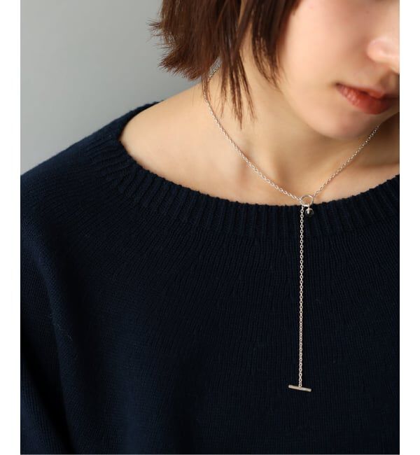 Spick and Span「《予約》【SAMH by LILAS】クオーツTバーアズキチェーンネックレス SV」|ネックレス|シルバー
