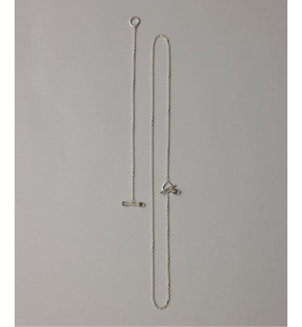 Spick and Span「《予約》【SAMH by LILAS】クオーツTバーアズキチェーンネックレス SV」|ネックレス|