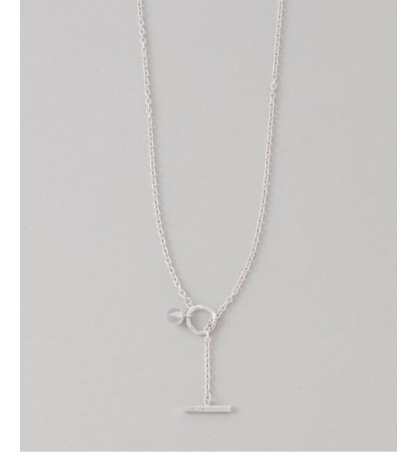 Spick and Span「《予約》【SAMH by LILAS】クオーツTバーアズキチェーンネックレス SV」|ネックレス|