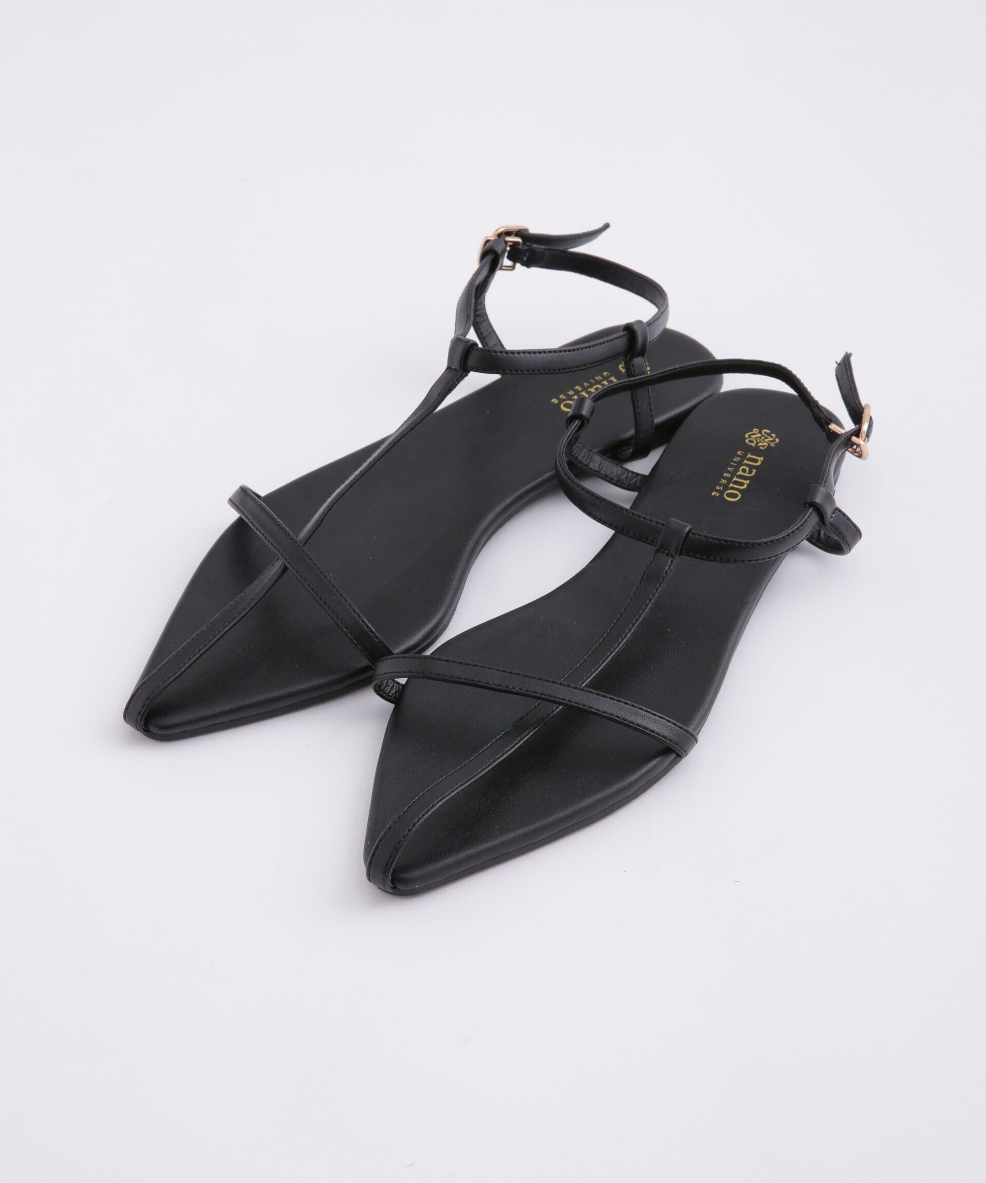 nano･universe「LB.04/Tストラップフラットサンダル」|サンダル|