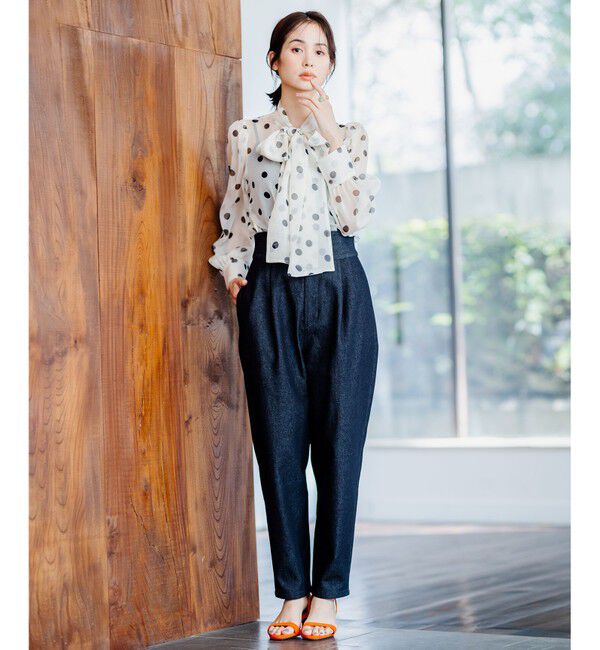 組曲「【組曲&times;setsuko sagittaire】ストレッチデニムパンツ」|デニム|