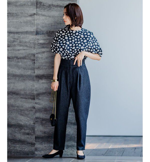 組曲「【組曲&times;setsuko sagittaire】ストレッチデニムパンツ」|デニム|