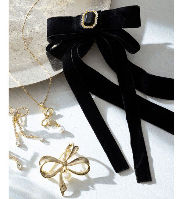 組曲「【好評につき追加販売】ベルベットリボンヘアクリップ」|その他|