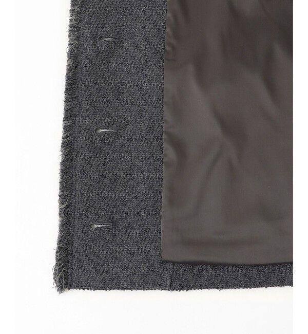 自由区「【SHIHOさん着用】ブライトリングツイード ジャケット」|ノーカラージャケット|