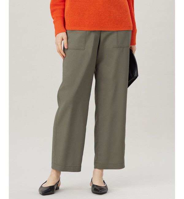 自由区「【洗える】ストレッチライトツイルベイカー パンツ」|その他|カーキ