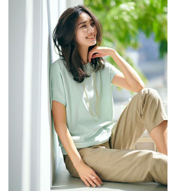 23区「【SLOW/洗える】バックサテンストレッチ ベイカーパンツ」|その他|