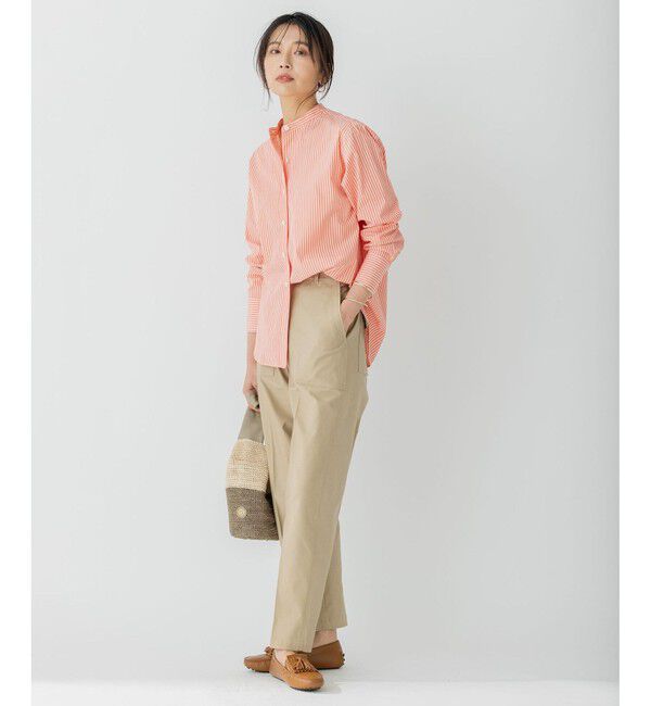 23区「【SLOW/洗える】バックサテンストレッチ ベイカーパンツ」|その他|