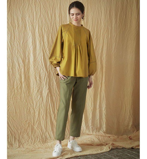 23区「【SLOW/洗える】バックサテンストレッチ ベイカーパンツ」|その他|