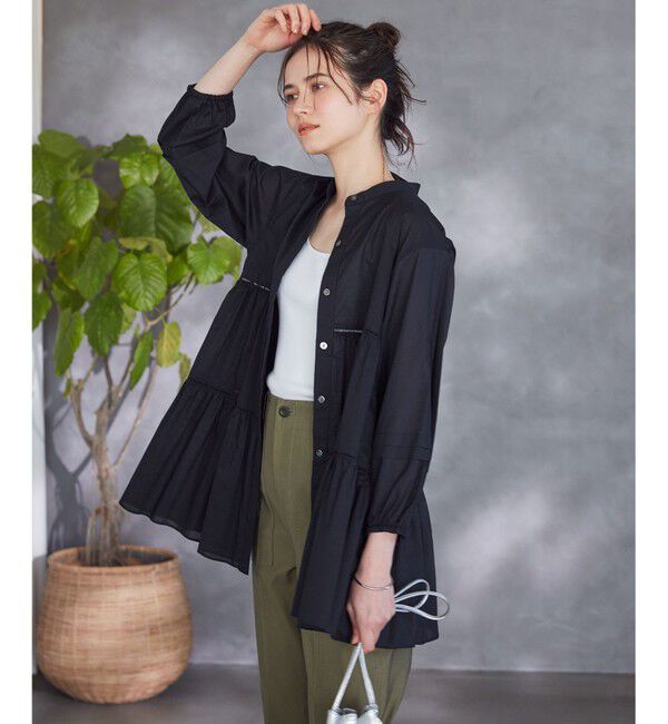 23区「【SLOW/洗える】バックサテンストレッチ ベイカーパンツ」|その他|