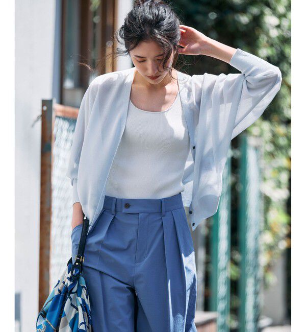 23区「オーガニック リブ タンクトップ」|タンクトップ|