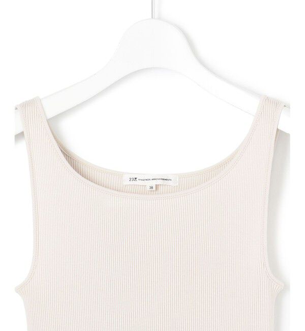 23区「オーガニック リブ タンクトップ」|タンクトップ|