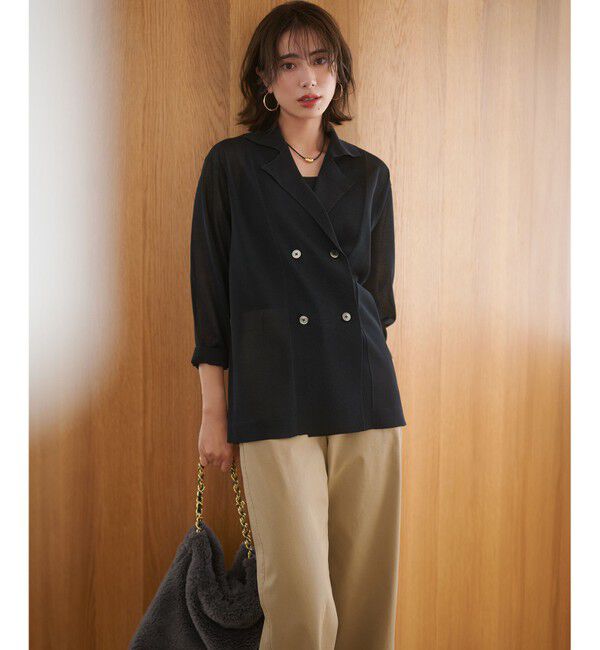 23区「オーガニック リブ タンクトップ」|タンクトップ|