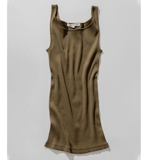 23区「オーガニック リブ タンクトップ」|タンクトップ|ブラウン系