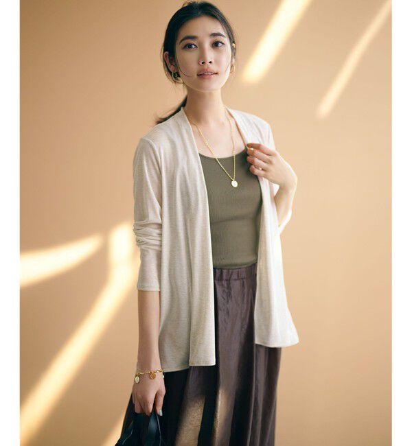 23区「オーガニック リブ タンクトップ」|タンクトップ|