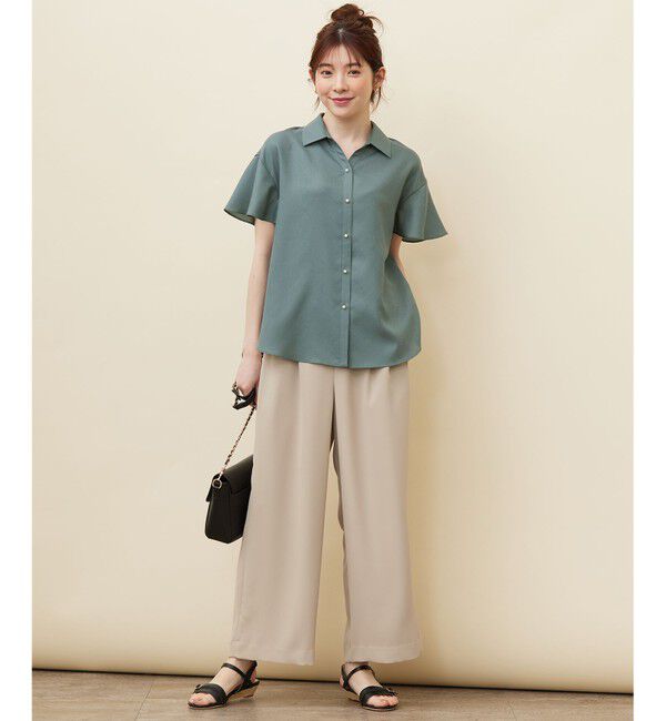 any SiS「【速乾・接触冷感】スムージーポリエステル シャツ ブラウス」|シャツ・ブラウス|