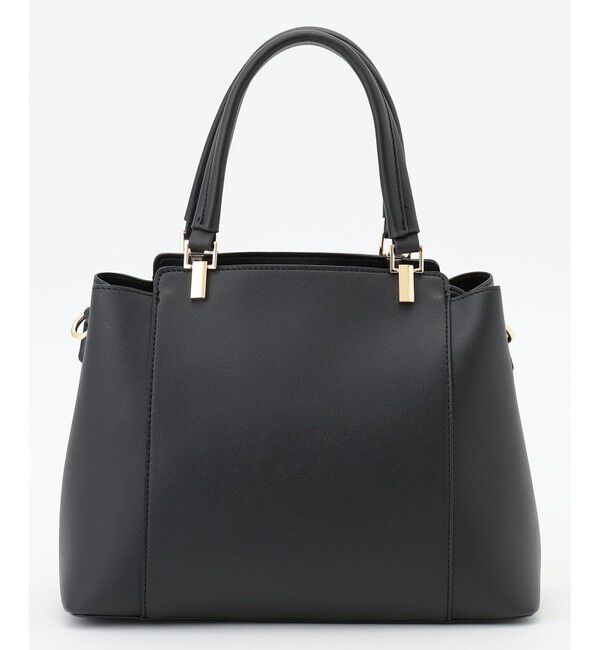 any SiS「【2WAY】ノーブルミディ トートバッグ」|ハンドバッグ|ブラック