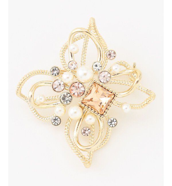 any SiS「フルールビジュー調 ブローチ」|ブローチ・コサージュ|