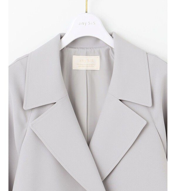 ANY SIS「【洗える】Nobleライトトレンチ コート」|トレンチコート|