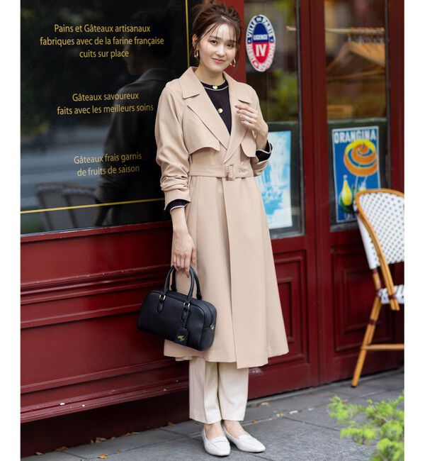 ANY SIS「【洗える】Nobleライトトレンチ コート」|トレンチコート|