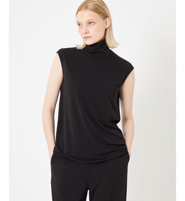 BEIGE,「MELLE / ハイネックトップス」|Tシャツ・カットソー|Black