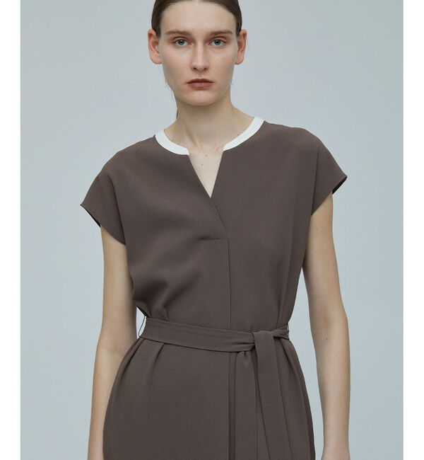 BEIGE,「【L-size】CINDY / Vネックワンピース」|ワンピース|