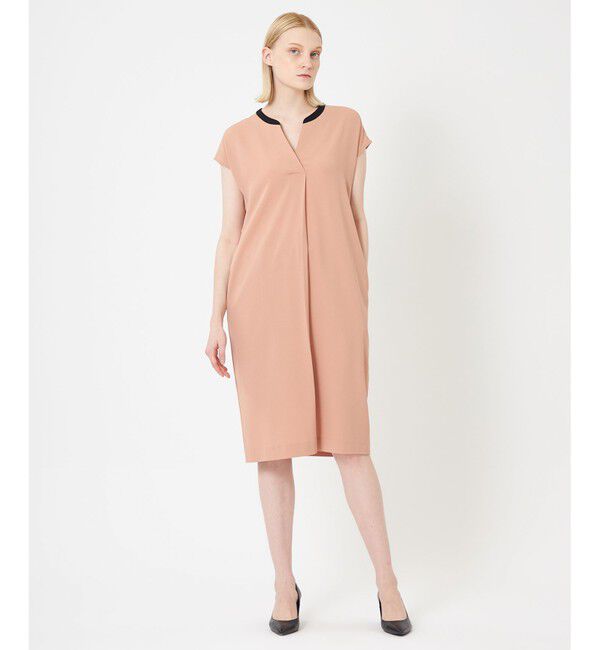 BEIGE,「【L-size】CINDY / Vネックワンピース」|ワンピース|