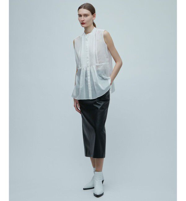 BEIGE,「DUPHOT / フェイクレザースカート」|スカート|