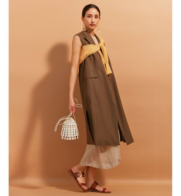 BEIGE,「CAROLE / ロングテーラードジレ」|ベスト・ジレ|