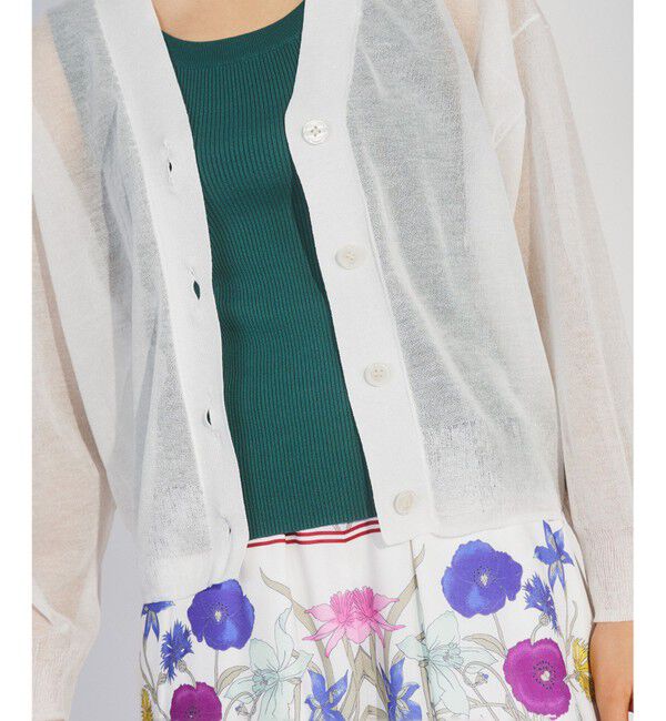 Diagram「シアーVネックニットカーディガン」|カーディガン|