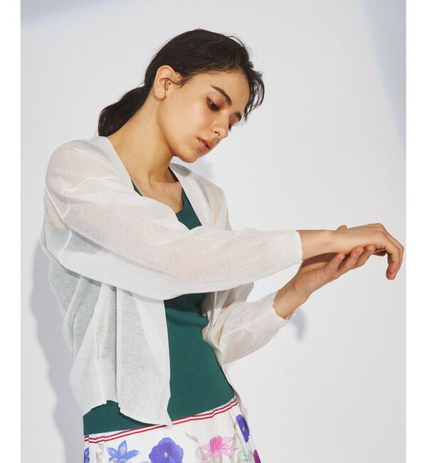 Diagram「シアーVネックニットカーディガン」|カーディガン|