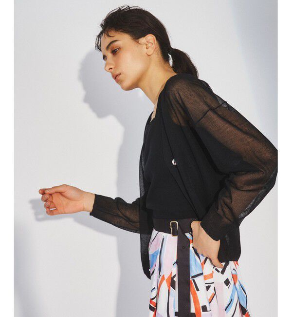 Diagram「シアーVネックニットカーディガン」|カーディガン|