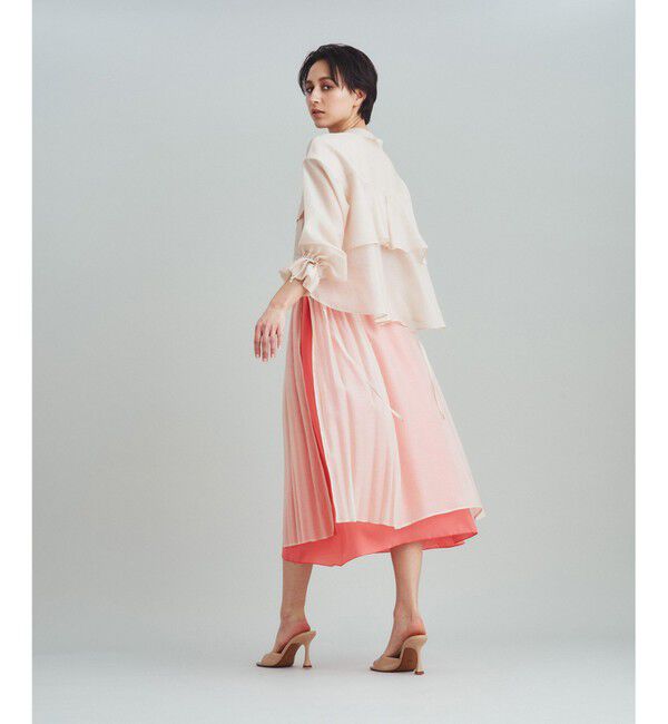 Grace Class「シアープリーツスカート」|スカート|ベージュ