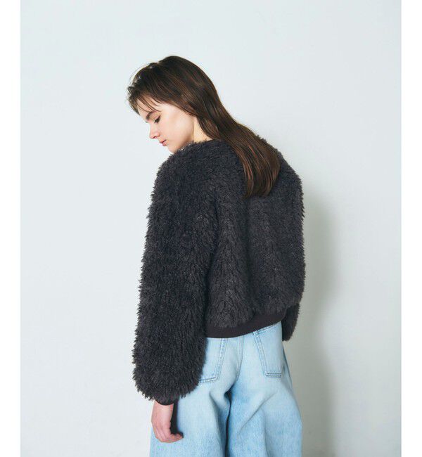 Diagram「フェイクファーニットカーディガン」|カーディガン|