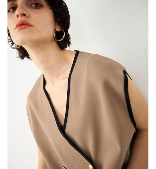 Diagram「バイカラーニットベスト」|ベスト・ジレ|