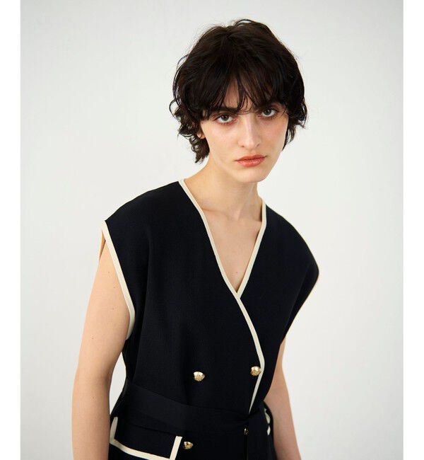 Diagram「バイカラーニットベスト」|ベスト・ジレ|