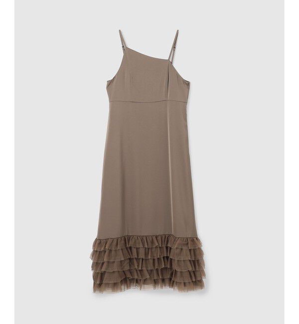 Diagram「フリルチュールサテンキャミワンピース」|ワンピース|