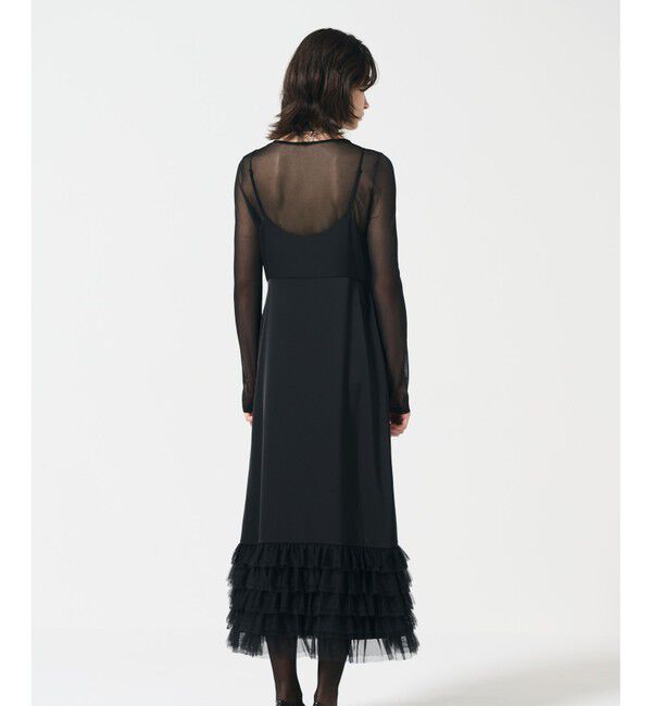 Diagram「フリルチュールサテンキャミワンピース」|ワンピース|