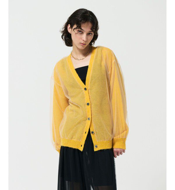 Diagram「オーバーチュールニットカーディガン」|カーディガン|イエロー