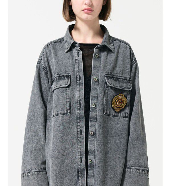 GRACE CONTINENTAL「ザリ刺繍Gクラウンブローチ」|ブローチ・コサージュ|