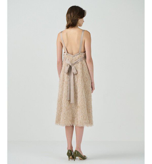 Grace Class「フェザーコンビキャミドレス」|ワンピース|