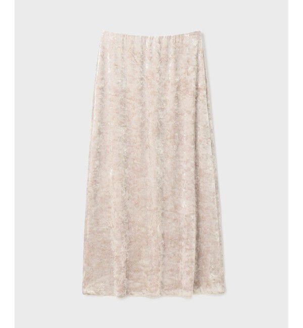 GRACE CONTINENTAL「クラッシュベロアロングスカート」|スカート|