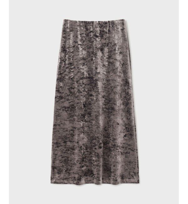 GRACE CONTINENTAL「クラッシュベロアロングスカート」|スカート|