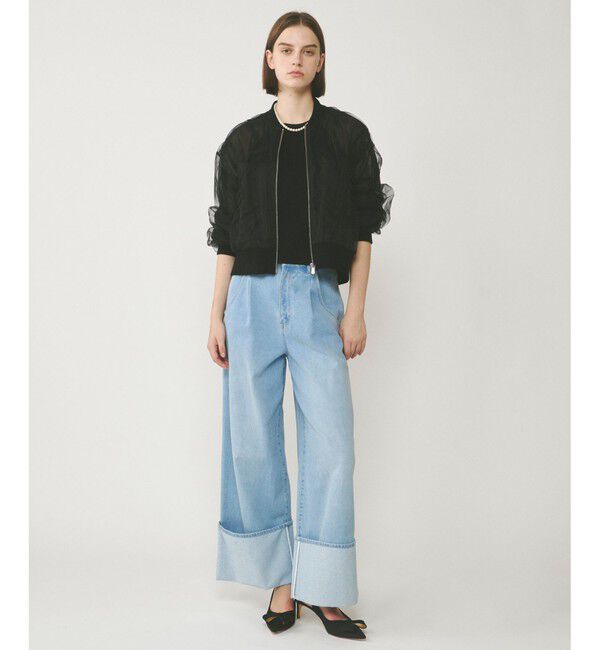  「チュールギャザーブルゾン」|ブルゾン・スタジャン|