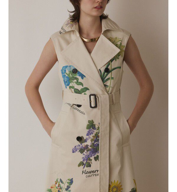 Diagram「プリントトレンチワンピース」|ワンピース|