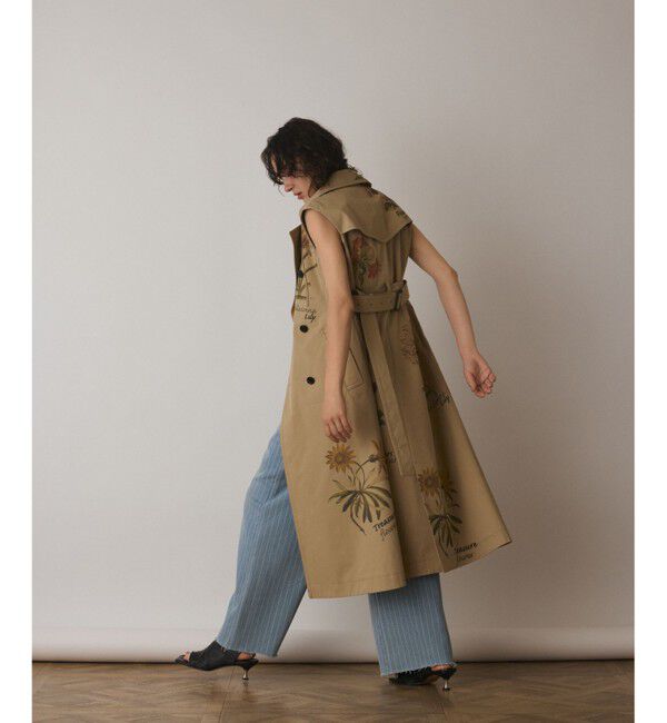 Diagram「プリントトレンチワンピース」|ワンピース|