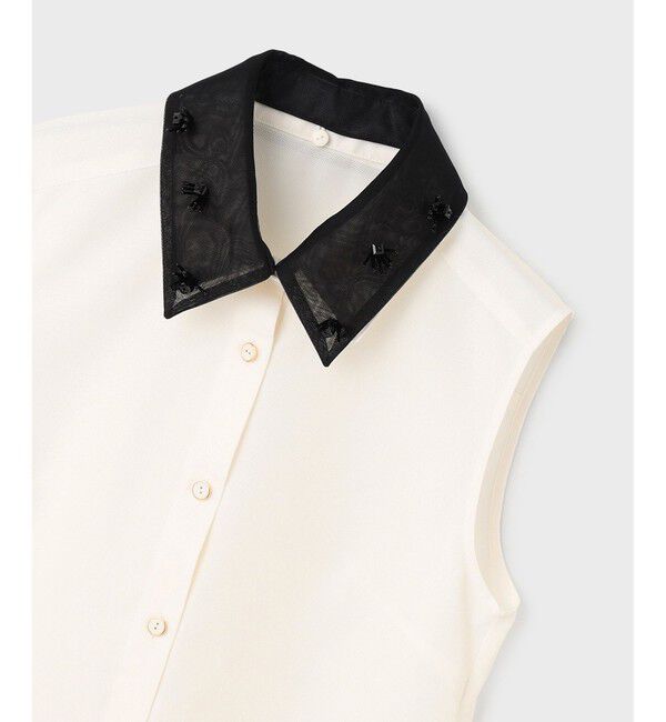 GRACE CONTINENTAL「シアーメッシュノースリーブ」|シャツ・ブラウス|