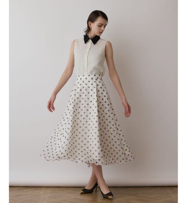 GRACE CONTINENTAL「シアーメッシュノースリーブ」|シャツ・ブラウス|