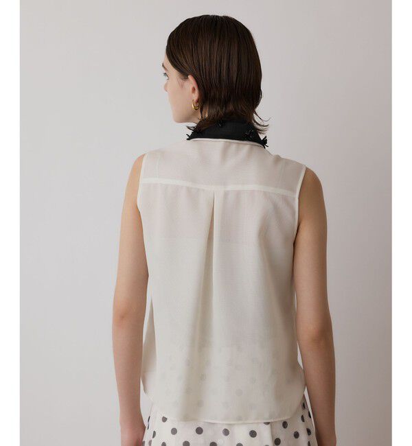 GRACE CONTINENTAL「シアーメッシュノースリーブ」|シャツ・ブラウス|