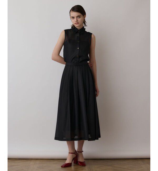 GRACE CONTINENTAL「シアーメッシュノースリーブ」|シャツ・ブラウス|